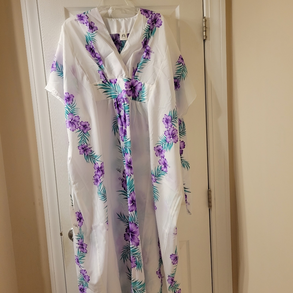 VTG Hawaii Royal Creations Dress Caftan Muumuu ~ OSFM ~ Plus ~ Maternity…
